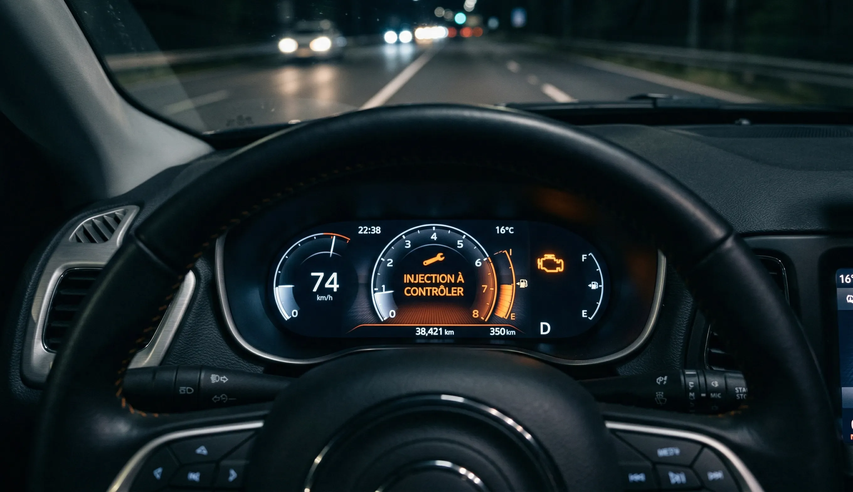 voyant injection à contrôler tableau de bord voiture