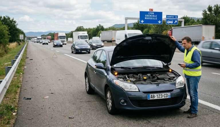 Voiture en panne sur autoroute comparaison garantie Opteven vs Linkar