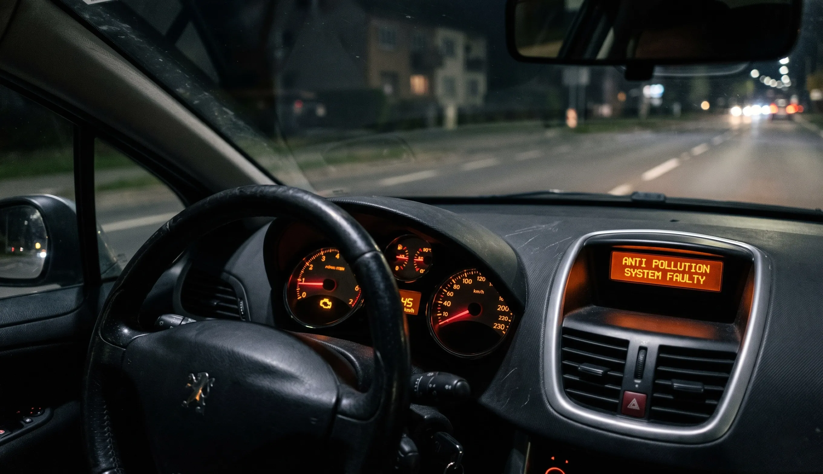 voyant système antipollution défaillant Peugeot 207 tableau de bord