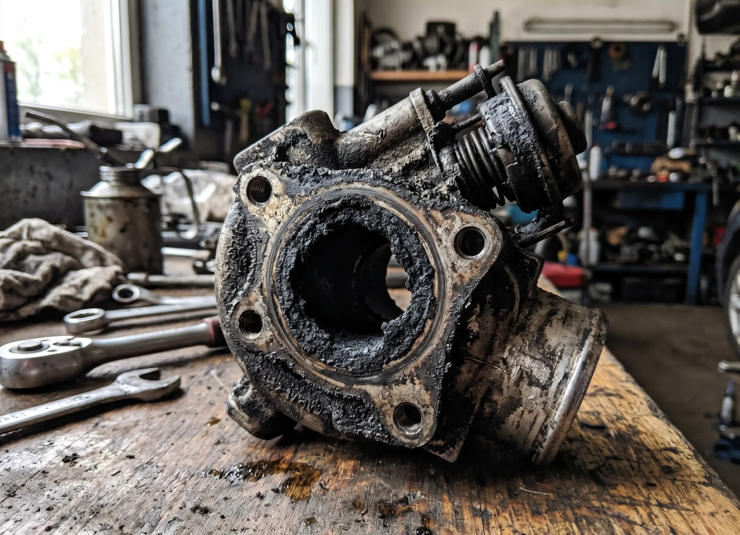 vanne EGR encrassée cause problème antipollution Peugeot 207