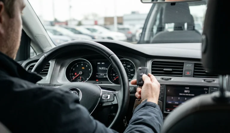 Vérifier le kilométrage d'une voiture d'occasion sur le compteur lors de l'achat