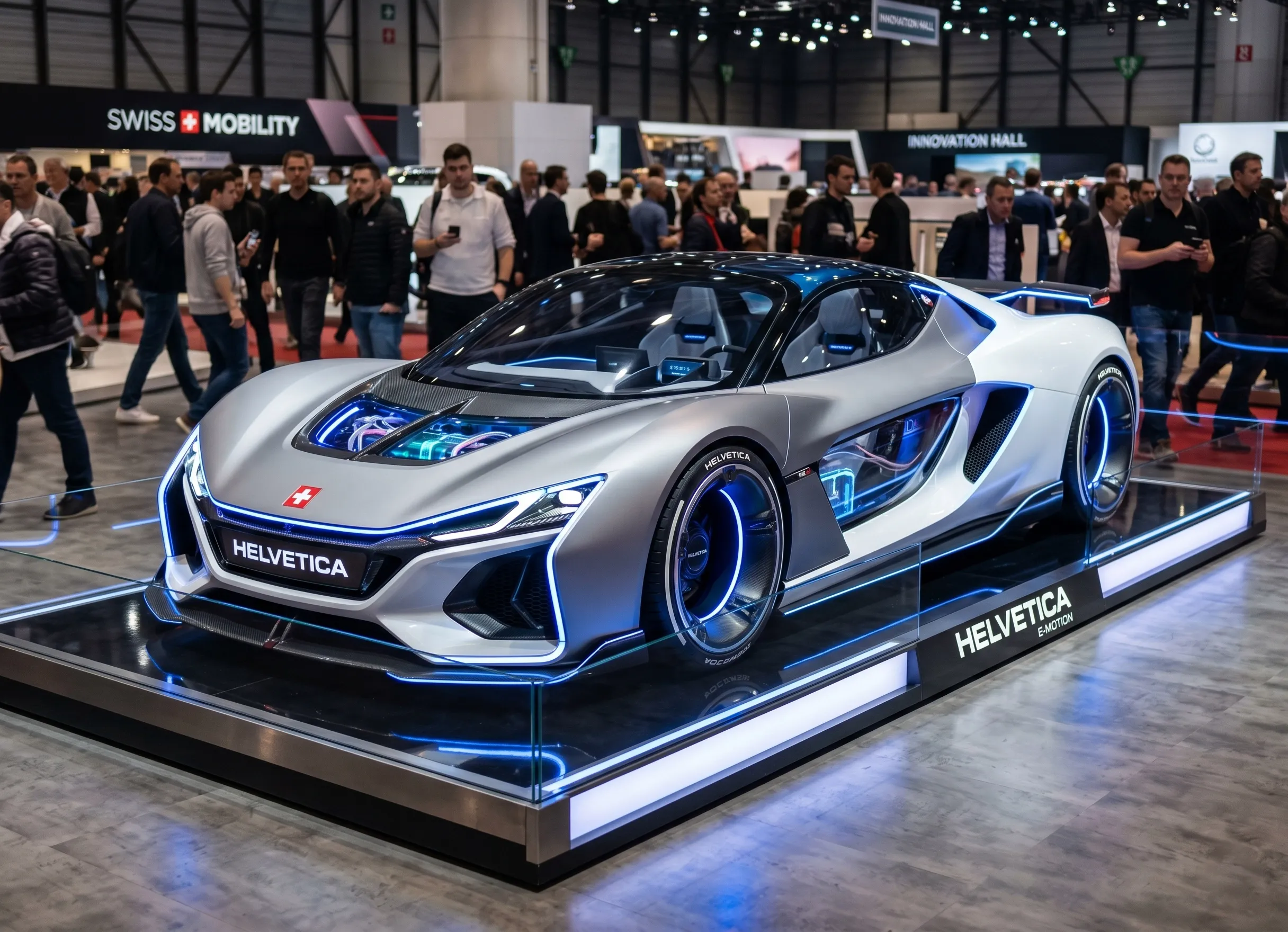 voiture concept quant technologie énergie liquide prototype futuriste