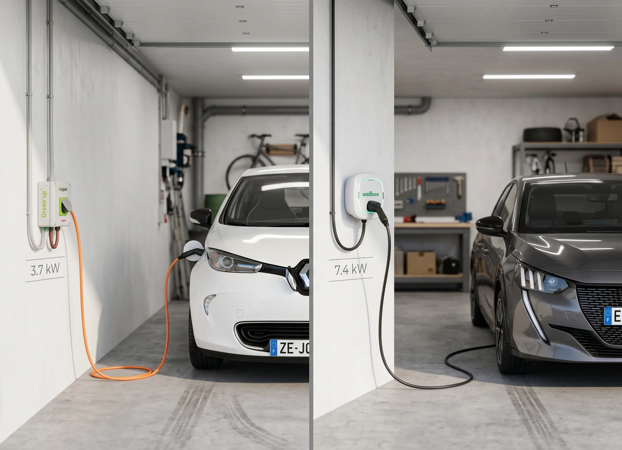 Comparatif entre une prise renforcée et une borne Wallbox pour voiture électrique