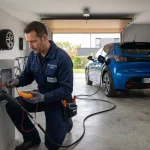 Installation d’une prise renforcée pour voiture électrique dans un garage en 2026