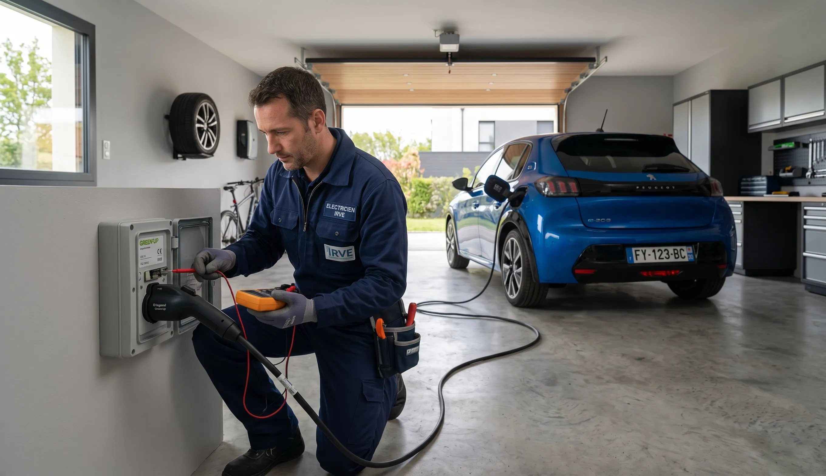 Installation d’une prise renforcée pour voiture électrique dans un garage en 2026