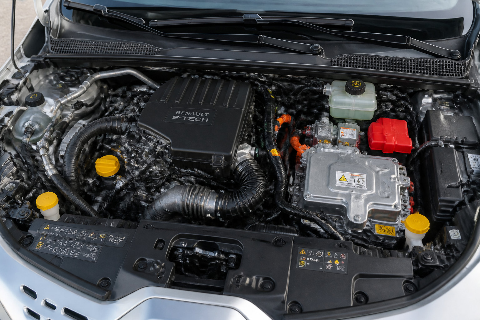 Compartiment moteur Renault E-Tech sous surveillance